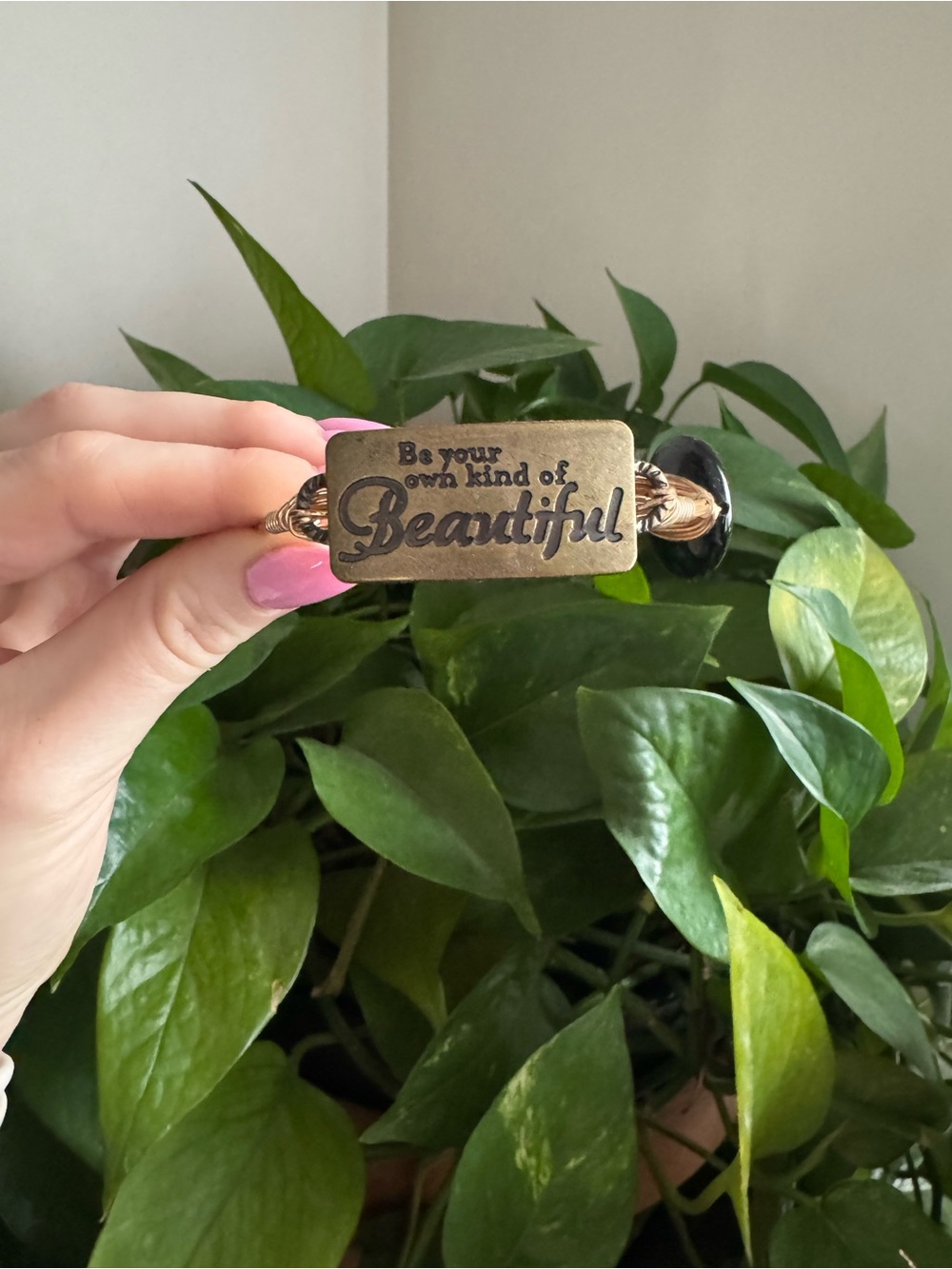 Inspirational 'Be Your Own Kind of Beautiful' Bracelet